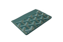 画像をギャラリービューアに読み込む, 新品未使用 GOYARD ゴヤール サン シュルピス カードケース グリーン PVC レザー STSULPPMLTY09CL09X 中古 66377