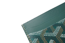 画像をギャラリービューアに読み込む, 新品未使用 GOYARD ゴヤール サン シュルピス カードケース グリーン PVC レザー STSULPPMLTY09CL09X 中古 66377