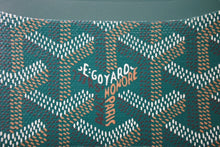 画像をギャラリービューアに読み込む, 新品未使用 GOYARD ゴヤール サン シュルピス カードケース グリーン PVC レザー STSULPPMLTY09CL09X 中古 66377