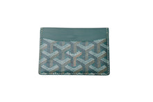 画像をギャラリービューアに読み込む, 新品未使用 GOYARD ゴヤール サン シュルピス カードケース グリーン PVC レザー STSULPPMLTY09CL09X 中古 66378