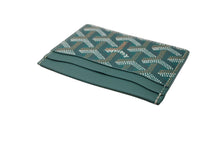 画像をギャラリービューアに読み込む, 新品未使用 GOYARD ゴヤール サン シュルピス カードケース グリーン PVC レザー STSULPPMLTY09CL09X 中古 66378