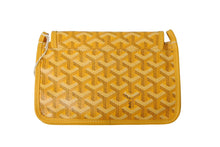 画像をギャラリービューアに読み込む, 新品未使用 GOYARD ゴヤール プリュメ ポーチウォレット 二つ折り財布 PLUMETPMLTY08CL08P イエロー シルバー金具 中古 66379