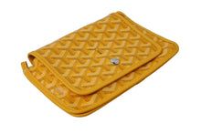 画像をギャラリービューアに読み込む, 新品未使用 GOYARD ゴヤール プリュメ ポーチウォレット 二つ折り財布 PLUMETPMLTY08CL08P イエロー シルバー金具 中古 66379