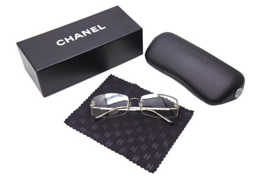 CHANEL シャネル サングラス メガネ リムレス ココマーク 4093 イタリア製 メタル ラインストーン サイズ56□16 美品 中古 66383