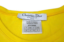 Load image into Gallery viewer, ChristianDior クリスチャンディオール タンクトップ DIORDRAMA 2P12155380 コットン イエロー サイズ40 美品 中古 66386