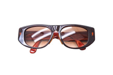 画像をギャラリービューアに読み込む, ChristianDior クリスチャンディオール サングラス 2556A プラスチック ブラック ワインレッド サイズ55□15 美品 中古 66388