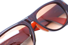 画像をギャラリービューアに読み込む, ChristianDior クリスチャンディオール サングラス 2556A プラスチック ブラック ワインレッド サイズ55□15 美品 中古 66388