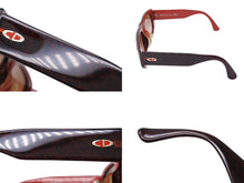 画像をギャラリービューアに読み込む, ChristianDior クリスチャンディオール サングラス 2556A プラスチック ブラック ワインレッド サイズ55□15 美品 中古 66388