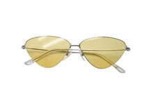 Load image into Gallery viewer, 極美品 BALENCIAGA バレンシアガ サングラス カラーレンズ BB0015S 007 サイズ61□12-145 シルバー金具 イエロー 中古 66389