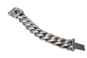 ChromeHearts クロムハーツ 9LINK CLASSIC XL BSフレアXL ボックスID シルバーブレスレット 546.48g シルバー925 美品 中古 66397 正規品