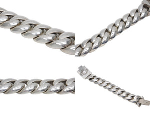 ChromeHearts クロムハーツ 9LINK CLASSIC XL BSフレアXL ボックスID シルバーブレスレット 546.48g シルバー925 美品 中古 66397 正規品