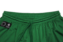 Load image into Gallery viewer, 新品未使用 ChromeHearts クロムハーツ SHORTUVARSITY CHプリントメッシュハーフパンツ グリーン イエロー サイズL 66399