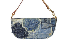 画像をギャラリービューアに読み込む, 極美品 LOUISVUITTON ルイヴィトン パウチィ ワンショルダーバッグ M95382 パッチワーク モノグラムデニム ブルー 中古 66403