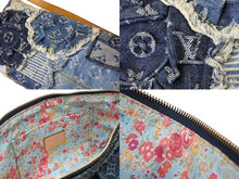 画像をギャラリービューアに読み込む, 極美品 LOUISVUITTON ルイヴィトン パウチィ ワンショルダーバッグ M95382 パッチワーク モノグラムデニム ブルー 中古 66403
