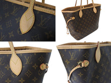 画像をギャラリービューアに読み込む, 極美品 LOUIS VUITTON ルイヴィトン ネヴァーフルMM トートバッグ M40156 モノグラム ブラウン PVC レザー 中古 66407