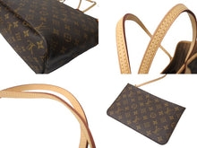 画像をギャラリービューアに読み込む, 極美品 LOUIS VUITTON ルイヴィトン ネヴァーフルMM トートバッグ M40156 モノグラム ブラウン PVC レザー 中古 66407