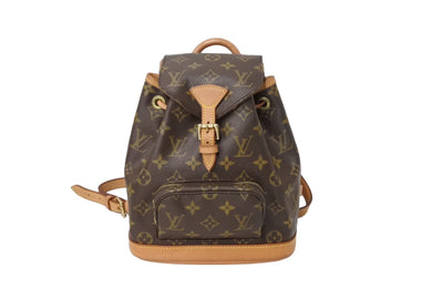 LOUIS VUITTON ルイヴィトン ミニモンスリ リュック バックパック M51137 モノグラム ブラウン 美品 中古 66408