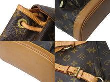 画像をギャラリービューアに読み込む, LOUIS VUITTON ルイヴィトン ミニモンスリ リュック バックパック M51137 モノグラム ブラウン 美品 中古 66408