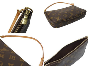 LOUIS VUITTON ルイヴィトン ポシェット アクセソワール アクセサリーポーチ M51980 モノグラム PVC レザー 美品 中古 66409
