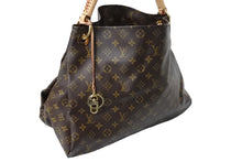 Load image into Gallery viewer, 極美品 LouisVuitton ルイヴィトン アーツィーMM ショルダーバッグ M40249 USA製 PVC ヌメ革 ブラウン ゴールド金具 中古 66414