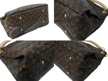Load image into Gallery viewer, 極美品 LouisVuitton ルイヴィトン アーツィーMM ショルダーバッグ M40249 USA製 PVC ヌメ革 ブラウン ゴールド金具 中古 66414