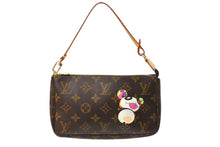 Load image into Gallery viewer, 極美品 LOUIS VUITTON ルイヴィトン ポシェット アクセソワール アクセサリーポーチ M51981 村上隆 モノグラム パンダ 中古 66420