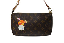 Load image into Gallery viewer, 極美品 LOUIS VUITTON ルイヴィトン ポシェット アクセソワール アクセサリーポーチ M51981 村上隆 モノグラム パンダ 中古 66420