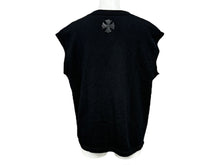 Load image into Gallery viewer, CHROME HEARTS クロムハーツ ニットベスト サイズS CHプラスパッチ レザー カシミヤ シルバ−925 ブラック 美品 中古 66470
