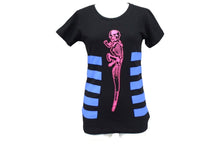 Load image into Gallery viewer, 極美品 CHROME HEARTS クロムハーツ 半袖Ｔシャツ サイズS FOTI フォティ スカル プリント コットン ブラック ブルー ピンク 中古 4c065828