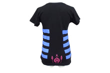 Load image into Gallery viewer, 極美品 CHROME HEARTS クロムハーツ 半袖Ｔシャツ サイズS FOTI フォティ スカル プリント コットン ブラック ブルー ピンク 中古 4c065828