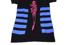 Load image into Gallery viewer, 極美品 CHROME HEARTS クロムハーツ 半袖Ｔシャツ サイズS FOTI フォティ スカル プリント コットン ブラック ブルー ピンク 中古 4c065828