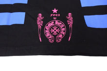 Load image into Gallery viewer, 極美品 CHROME HEARTS クロムハーツ 半袖Ｔシャツ サイズS FOTI フォティ スカル プリント コットン ブラック ブルー ピンク 中古 4c065828