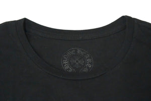 極美品 CHROME HEARTS クロムハーツ 半袖Ｔシャツ サイズS FOTI フォティ スカル プリント コットン ブラック ブルー ピンク 中古 4c065828