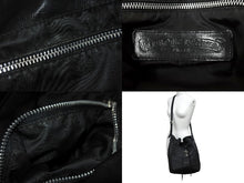 Load image into Gallery viewer, CHROMEHEARTS クロムハーツ JILLIAN ジリアン ショルダーバッグ ラージCHクロス レザー シルバー925 ブラック 美品 中古 66477