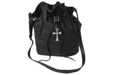 Load image into Gallery viewer, CHROMEHEARTS クロムハーツ JILLIAN ジリアン ショルダーバッグ ラージCHクロス レザー シルバー925 ブラック 美品 中古 66477