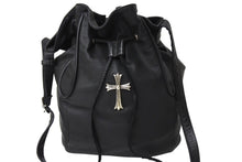 Load image into Gallery viewer, CHROMEHEARTS クロムハーツ JILLIAN ジリアン ショルダーバッグ ラージCHクロス レザー シルバー925 ブラック 美品 中古 66477
