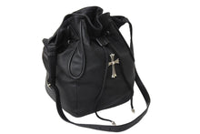 Load image into Gallery viewer, CHROMEHEARTS クロムハーツ JILLIAN ジリアン ショルダーバッグ ラージCHクロス レザー シルバー925 ブラック 美品 中古 66477