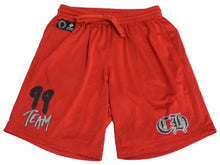 Load image into Gallery viewer, 新品未使用 CHROME HEARTS クロムハーツ MATTY BOY MESH VARSITY SHORTS ハーフパンツ メッシュパンツ サイズM レッド 中古 66480