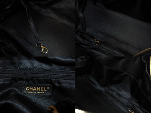 CHANEL シャネル マトラッセ ハンドバッグ ココマーク 11番台 フランス製 ラムスキン ブラック ゴールド金具 良品 中古 66482