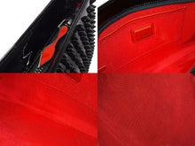 Load image into Gallery viewer, Christian Louboutin クリスチャンルブタン 2WAYバッグ クラッチ ショルダーバッグ エナメル ブラック 美品 中古 66483