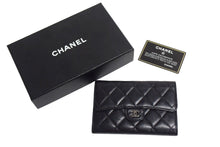 Load image into Gallery viewer, CHANEL シャネル マトラッセ 二つ折り財布 フラップウォレット 10番台 ココマーク ブラック ラムスキン 良品 中古 66484