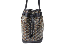 画像をギャラリービューアに読み込む, 新品未使用 GOYARD ゴヤール プティフロ バケット バッグ ブラック ショルダーバッグ コーティングキャンバス カーフスキン PEFLOTPMLTY01CL01P 中古 66486