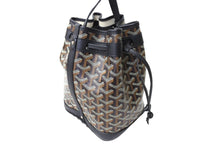 画像をギャラリービューアに読み込む, 新品未使用 GOYARD ゴヤール プティフロ バケット バッグ ブラック ショルダーバッグ コーティングキャンバス カーフスキン PEFLOTPMLTY01CL01P 中古 66486