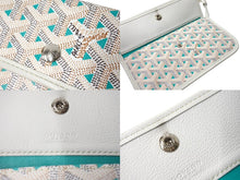 画像をギャラリービューアに読み込む, GOYARD ゴヤール サンルイ クレールヴォア GM トートバッグ 2022年限定 ホワイト グリーン ヘリンボーン柄 美品 中古 66489