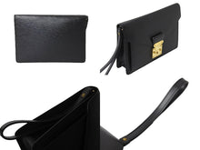 画像をギャラリービューアに読み込む, LOUIS VUITTON ルイヴィトン セリエ ドラゴンヌ M52612 セカンドバッグ エピ ブラック ゴールド金具 美品 中古 66496