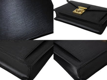 画像をギャラリービューアに読み込む, LOUIS VUITTON ルイヴィトン セリエ ドラゴンヌ M52612 セカンドバッグ エピ ブラック ゴールド金具 美品 中古 66496