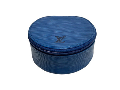 LouisVuitton ルイヴィトン エクランブジュー10 ジュエリーケース アクセサリーケース エピレザー ブルー 美品 中古 66497