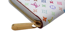 Load image into Gallery viewer, 極美品 LOUIS VUITTON ルイヴィトン ジッピーウォレット M60241 モノグラムキャンバス ゴールド金具 ホワイト マルチカラー 中古 66498
