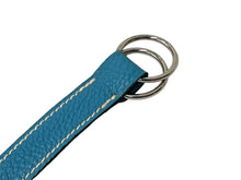 Load image into Gallery viewer, HERMES エルメス ポシェットグリーン ショルダーバッグ □G刻印 トゴ ブルージーン シルバー金具 美品 中古 66500