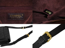 Load image into Gallery viewer, CHANEL シャネル Wフラップ マトラッセ ショルダーバッグ ココマーク 24番台 ラムスキン ブラック ゴールド金具 美品 中古 66510